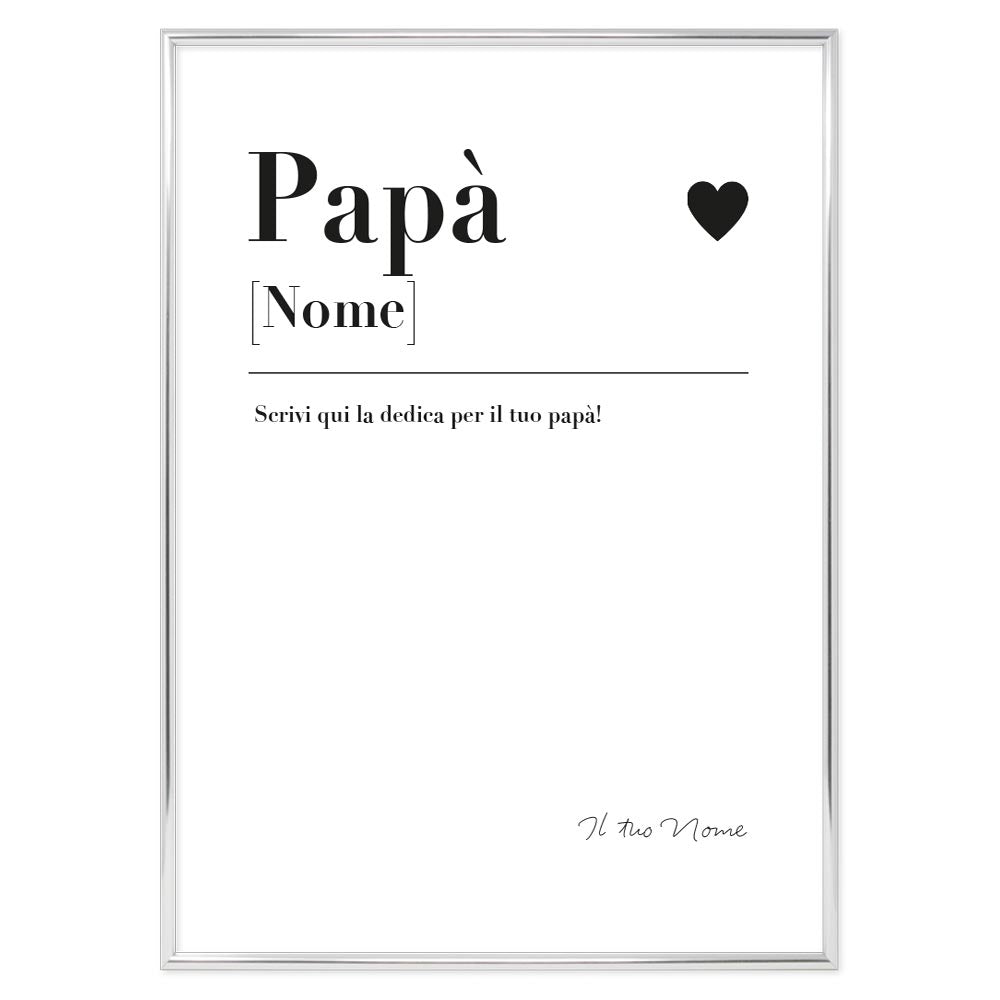 Poster Personalizzato Papà