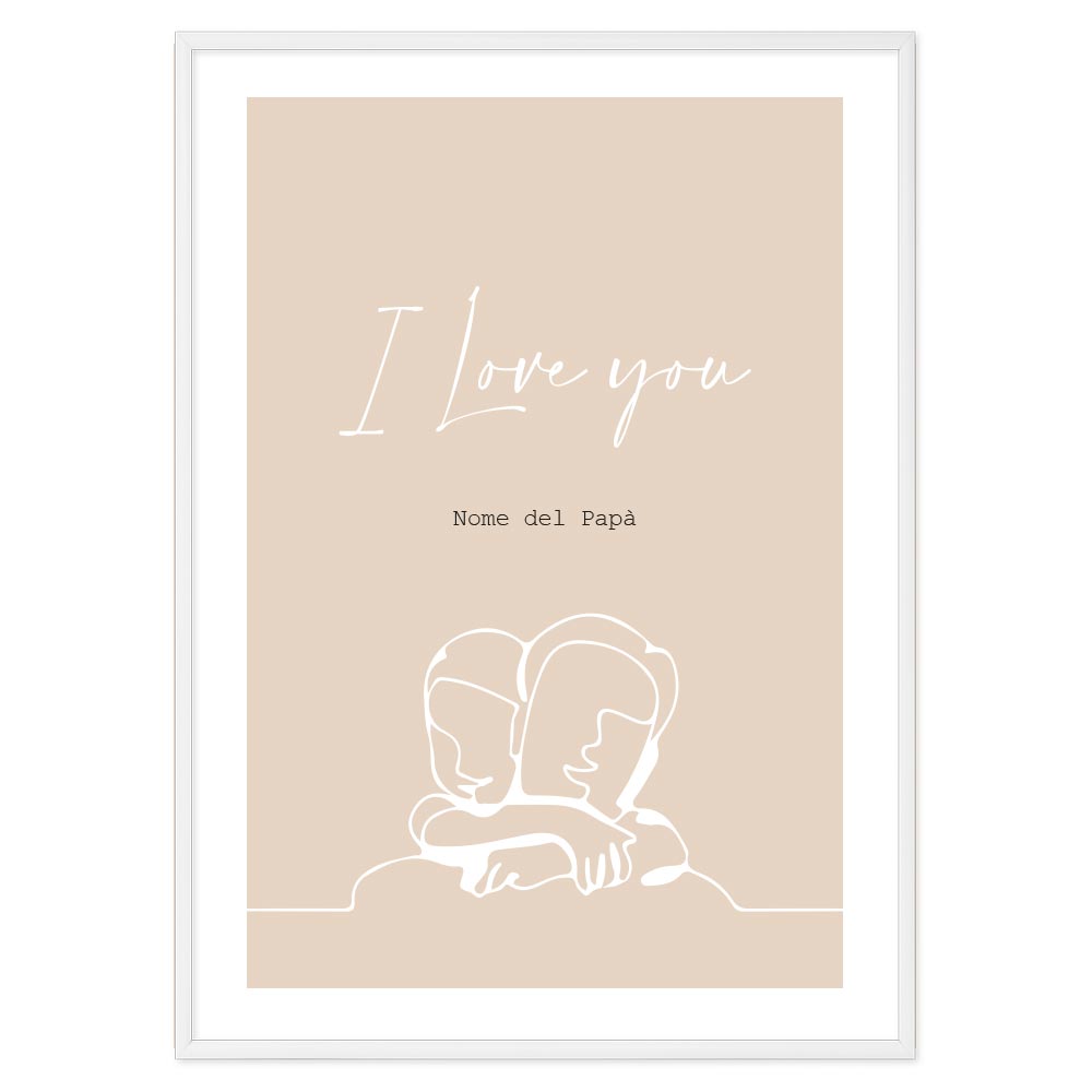 Poster Personalizzato I Love You