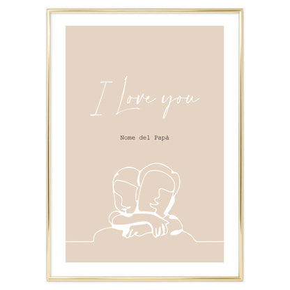 Personalized I Love You Poster