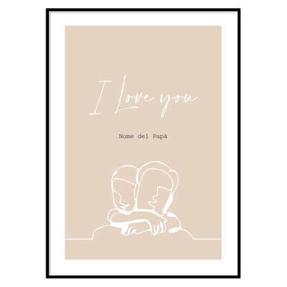 Poster Personalizzato I Love You