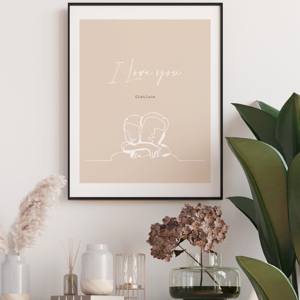 Personalized I Love You Poster