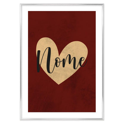 Personalized Heart Poster