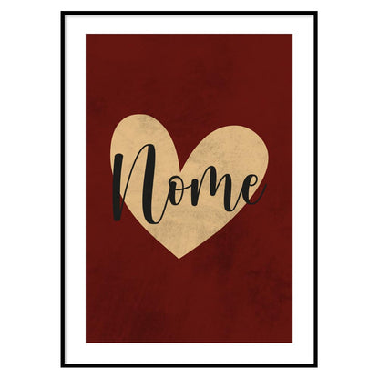 Personalized Heart Poster