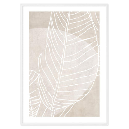 Light Color Leaf Poster