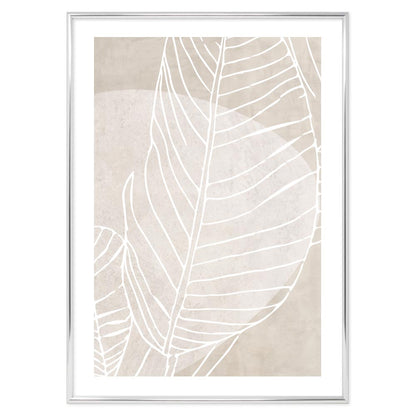 Light Color Leaf Poster