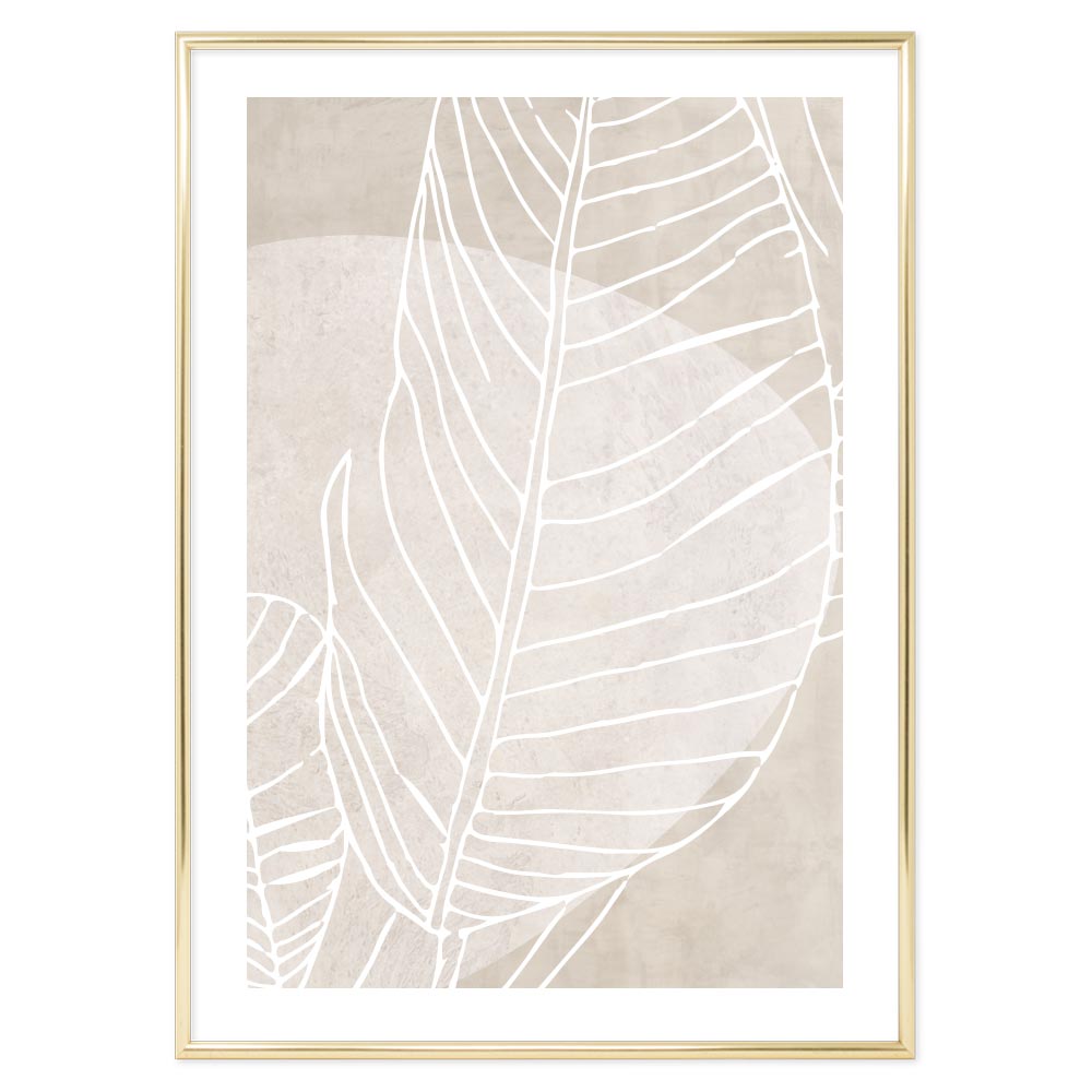 Light Color Leaf Poster