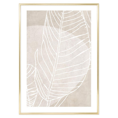 Light Color Leaf Poster