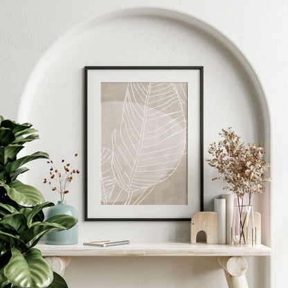 Light Color Leaf Poster