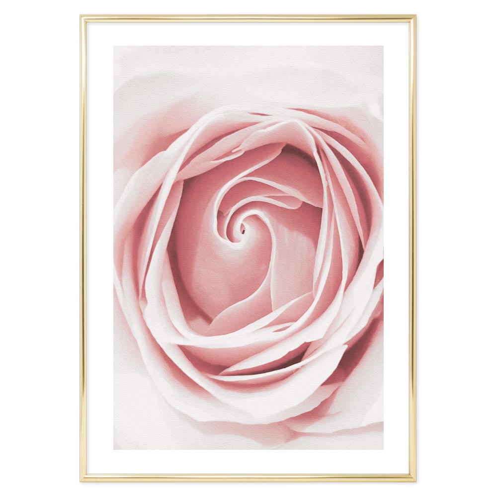 Poster Floreale Rosa