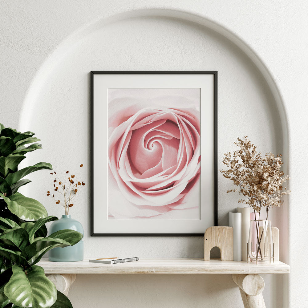 Poster Floreale Rosa