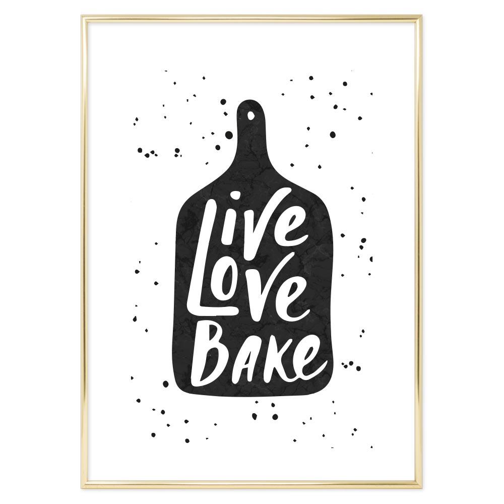 Poster Live Love Bake