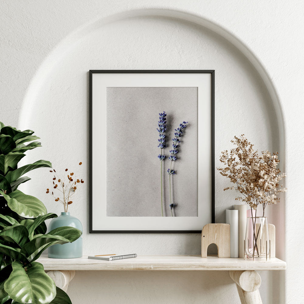 Lavender Floral Poster