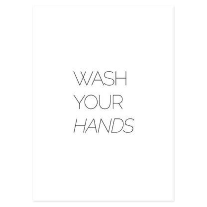 Poster Bagno Wash your Hands