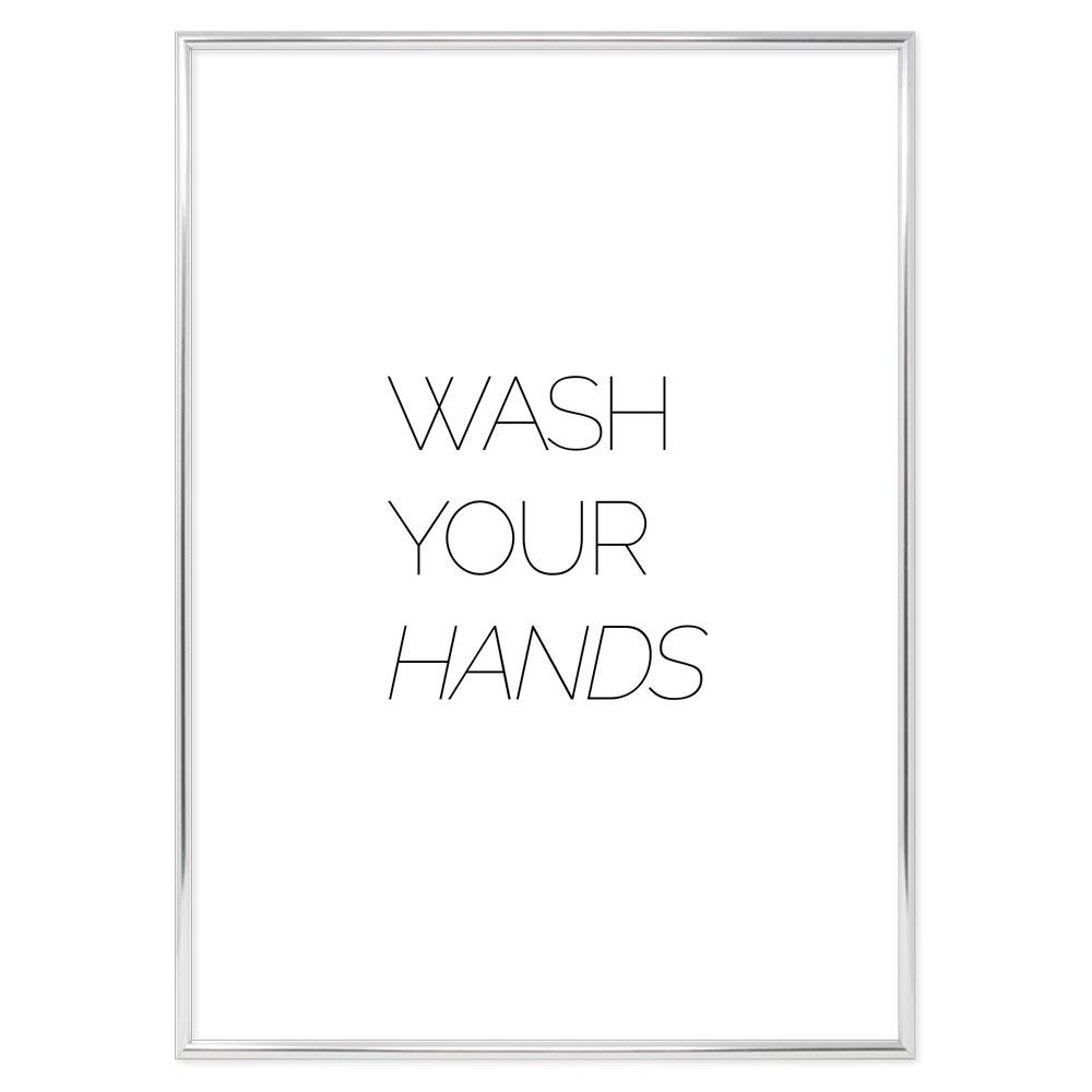 Poster Bagno Wash your Hands