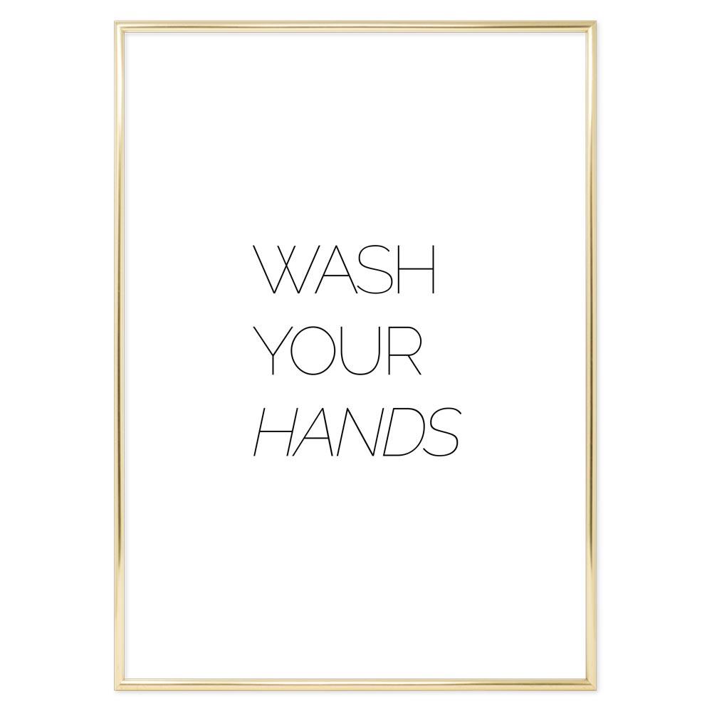 Poster Bagno Wash your Hands