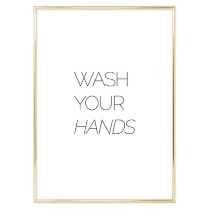 Poster Bagno Wash your Hands