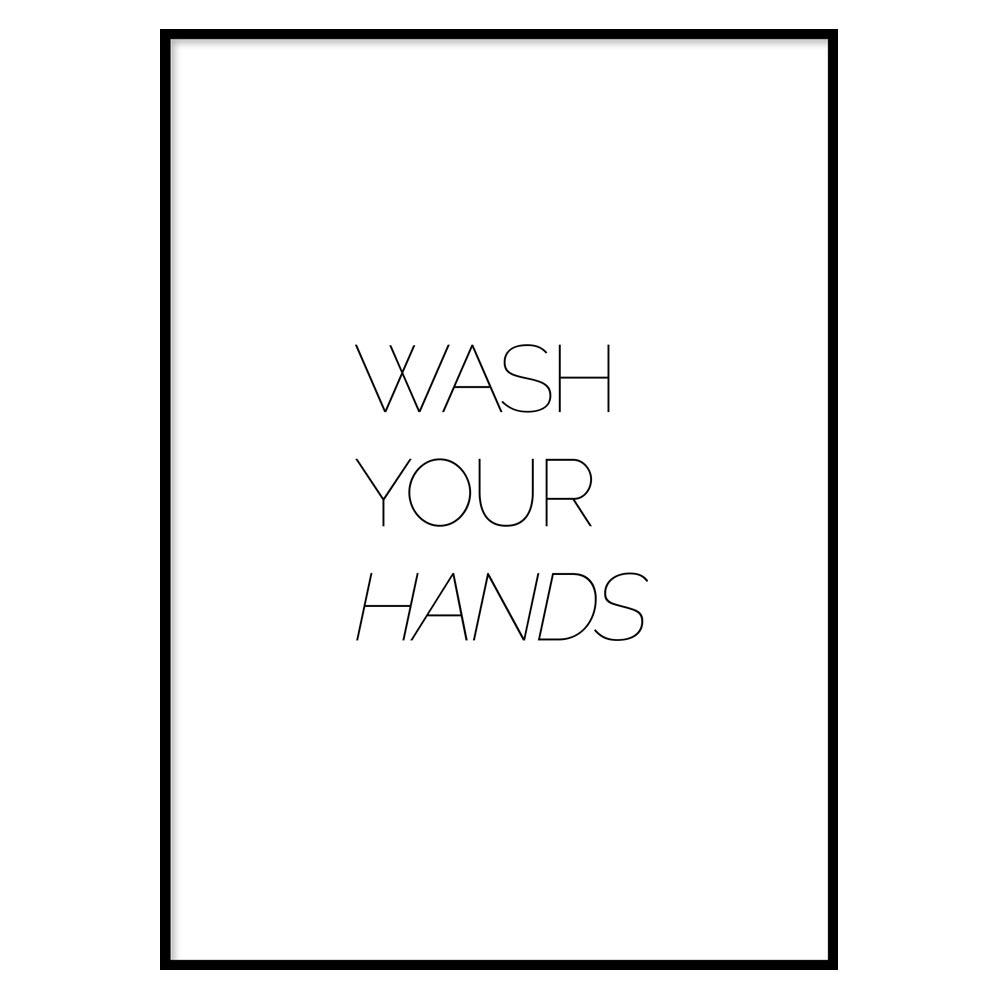 Poster Bagno Wash your Hands