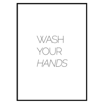 Poster Bagno Wash your Hands