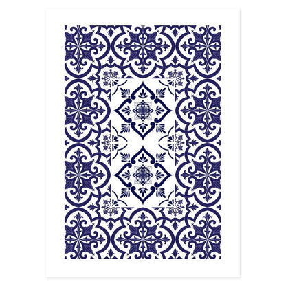 Poster Bagno Ceramic Blue