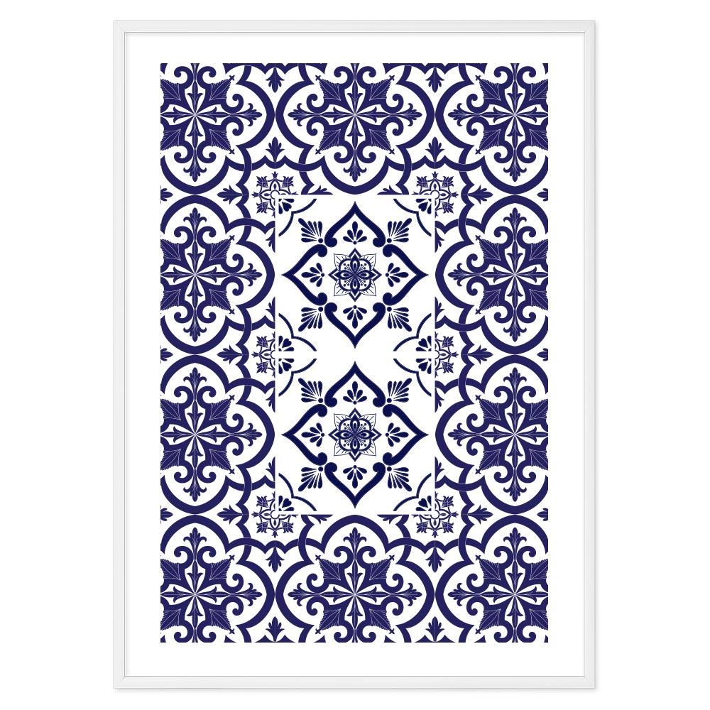 Poster Bagno Ceramic Blue