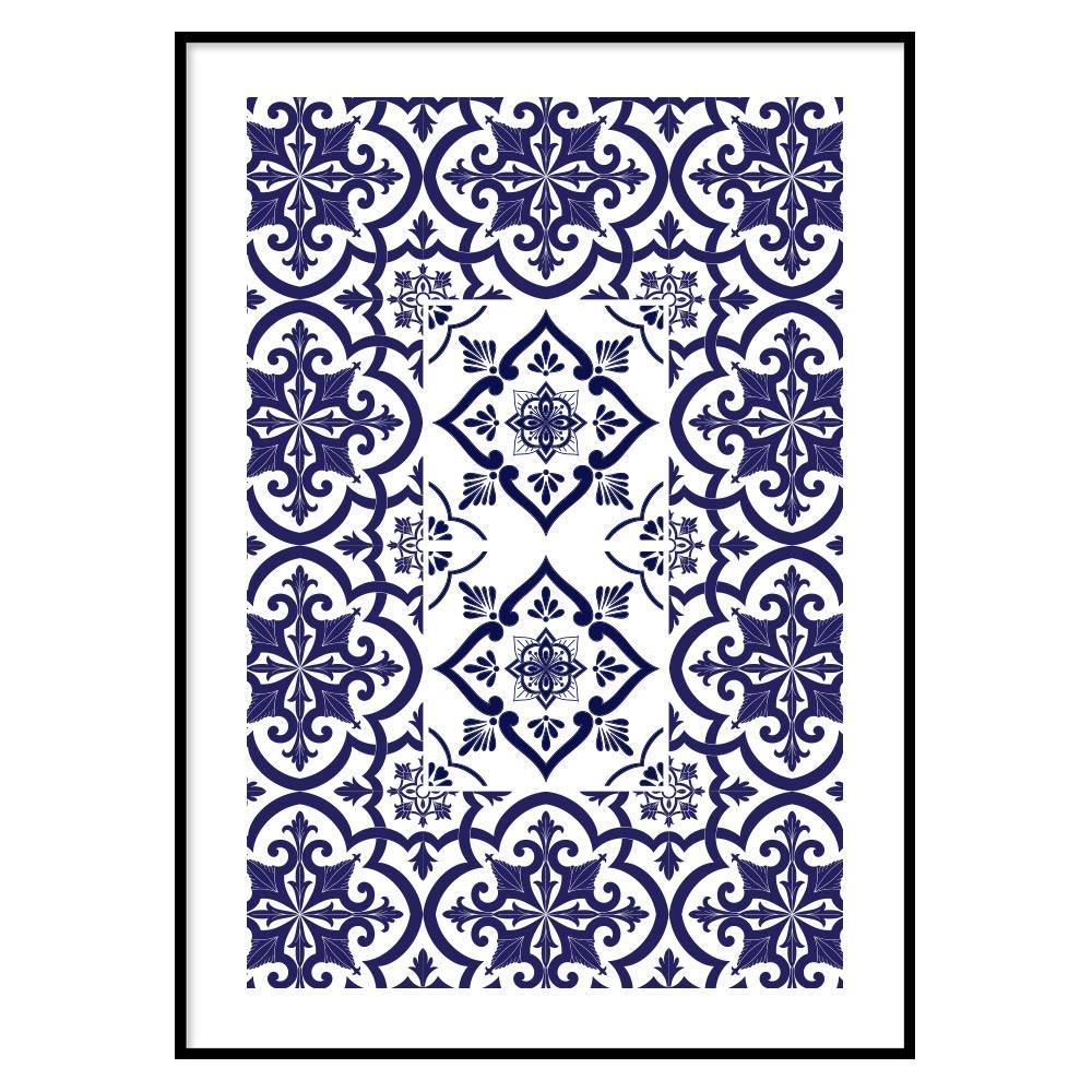 Poster Bagno Ceramic Blue