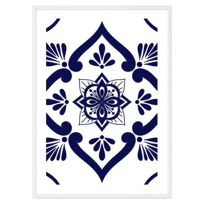 Poster Bagno Ceramic Blue and White