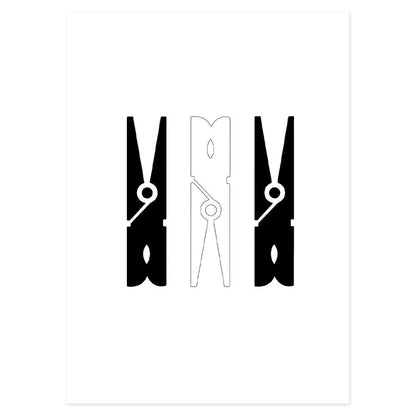 Poster Bagno Clothes Pegs