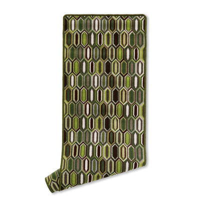 Geometric non-slip kitchen mat