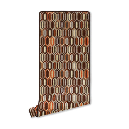 Geometric non-slip kitchen mat