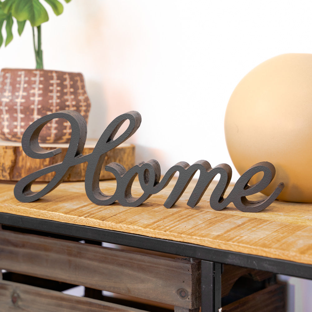 Scritta Decorativa Legno Love Home Relax - Set 3 Pezzi Per Parete, Stampa Naturale - Foto 12