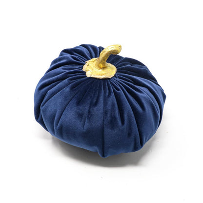 Decorative velvet pumpkin