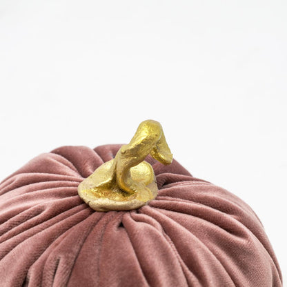 Decorative velvet pumpkin