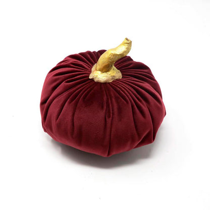 Decorative velvet pumpkin