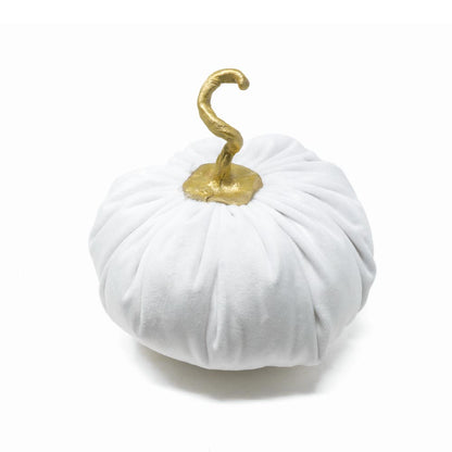 Decorative velvet pumpkin