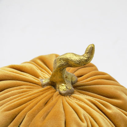 Decorative velvet pumpkin